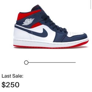 Size 7.5 mens Used old Air jordens-mid